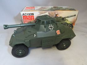 A BOXED ACTION MAN GERMAN ARMOURED CAR