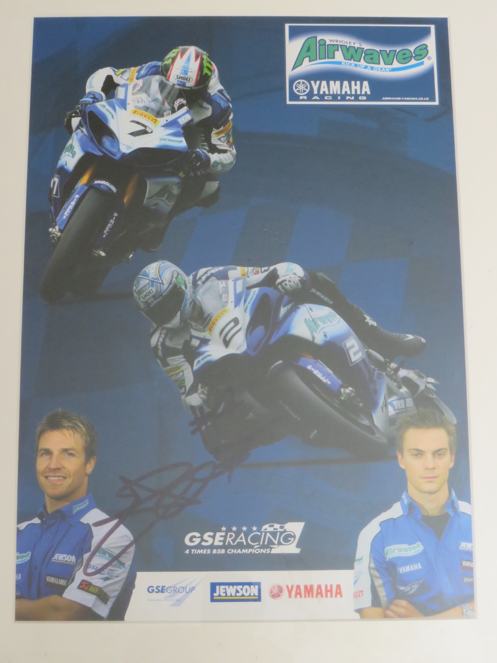 TWO SIGNED DAVE COURTNEY PICTURES, together with a selection of framed motor racing pictures to - Image 10 of 10