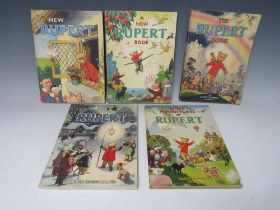 FIVE SOFT BACK RUPERT ANNUALS 1945-1949, No's 10 - 14Condition Report:All in good condition, 'book
