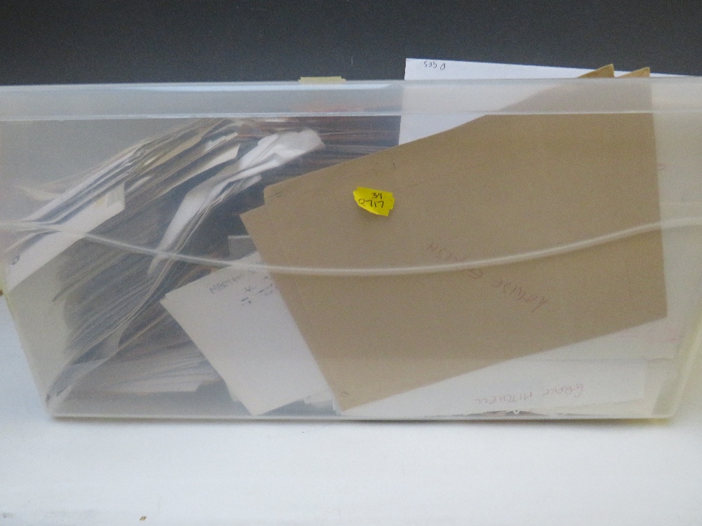 A TRAY OF AUTOGRAPHS AND PHOTOGRAPHS, LETTERS, CARD AND PAPER OF MAINLY FILM, THEATRE AND TELEVISION - Image 3 of 3