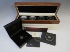 A SELECTION OF PROOF COLLECTOR COINS TO INCLUDE GOLD EXAMPLES, comprising a 22ct gold South