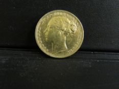 QUEEN VICTORIA YOUNG HEAD 1873 SOVEREIGN