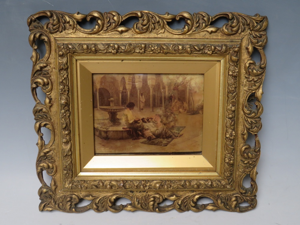 A SET OF FOUR 19TH CENTURY CRYSTOLEUMS, depicting figures in period settings, comprising one - Image 8 of 10