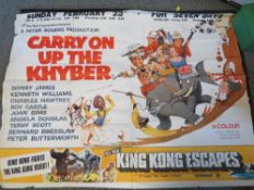 A VINTAGE 1968 QUAD FILM POSTER 'CARRY ON UP THE KHYBER', featuring Sid James, Jean Sims and Bernard