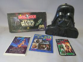 A STAR WARS DARTH VADER FIGURE CASE CONTAINING OVER FORTY STAR WARS FIGURES, together with a Star