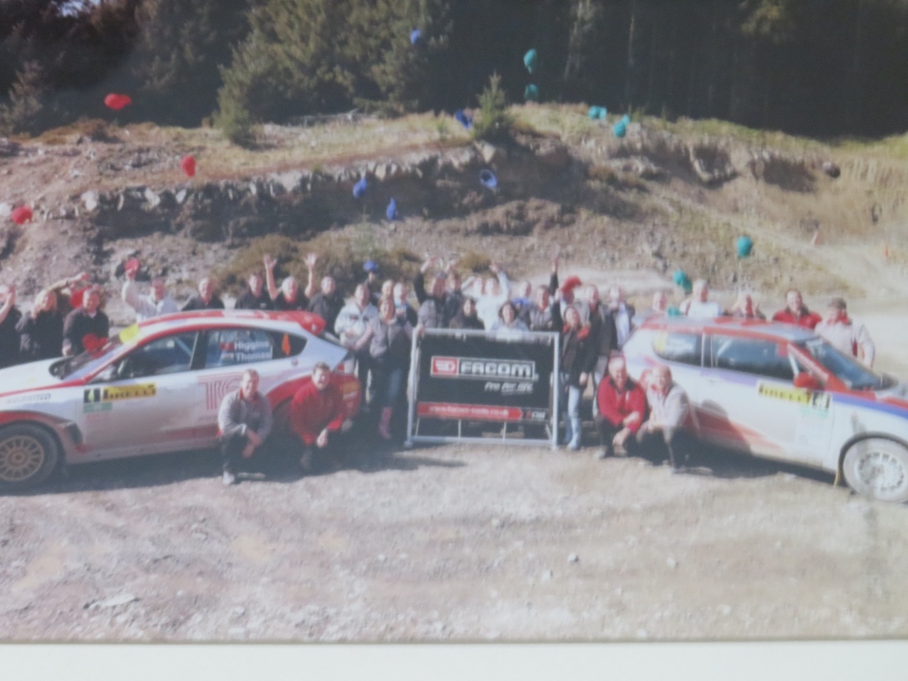 TWO SIGNED DAVE COURTNEY PICTURES, together with a selection of framed motor racing pictures to - Image 9 of 10