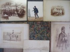 A SMALL GROUP OF 19TH CENTURY PHOTOGRAPHIC IMAGES, to include a group with Edward VII when Prince of