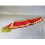 A DRUM MAJORS EMBROIDERED SASH