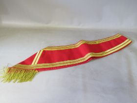 A DRUM MAJORS EMBROIDERED SASH