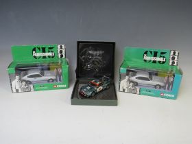TWO BOXED CORGI 'THE PROFESSIONALS FORD CAPRI'S CC00401, together with a boxed limited edition Aston