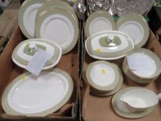 TWO TRAYS OF ROYAL DOULTON SONNET DINNER WARE