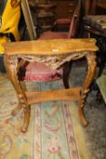 A GILT CONSOLE TABLE W-76 CM