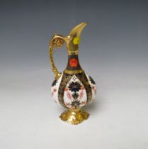 A ROYAL CROWN DERBY IMARI PATTERN EWER PITCHER JUG, pattern no. 1128, H 26 cmCondition Report:1st