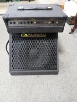 A CARLSBRO COLT 65 KEYBOARD MIXER AMPLIFIER TOGETHER WITH A CARLSBRO MONITOR SPEAKER (2)