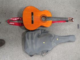 A CHILDS SERENATA ACOUSTIC GUITAR AND CASE