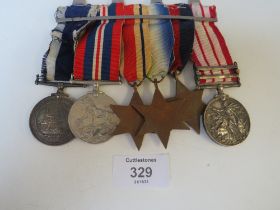 A WWII ROYAL NAVY MEDAL GROUP OF SIX, CONSISTING OF WAR MEDAL, 1939 / 45 STAR, ATLANTIC STAR, AFRICA