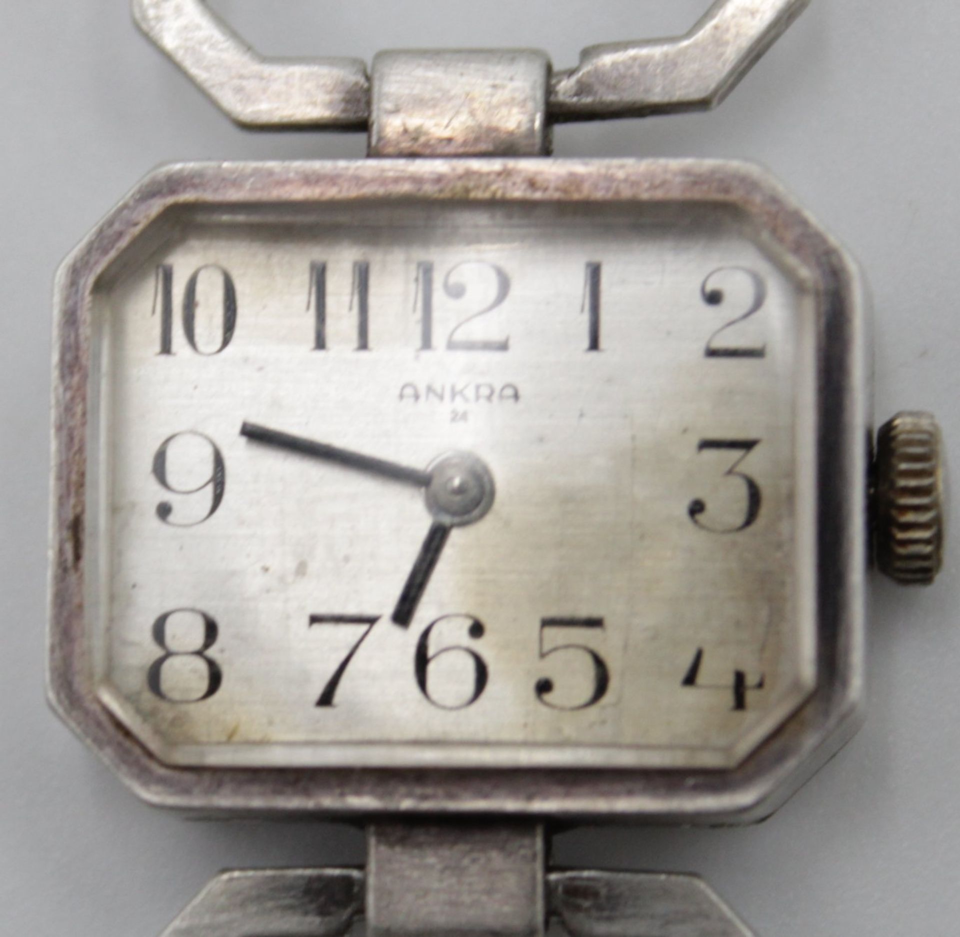 Damen-Armbanduhr, Ankra, 835er Silber, Kronenaufzug, Werk läuft, zus ca. 25,4gr. - Image 2 of 5