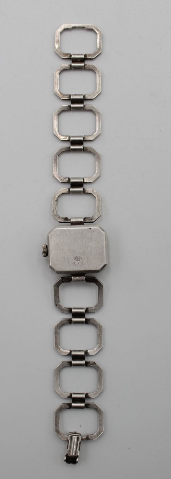 Damen-Armbanduhr, Ankra, 835er Silber, Kronenaufzug, Werk läuft, zus ca. 25,4gr. - Image 3 of 5