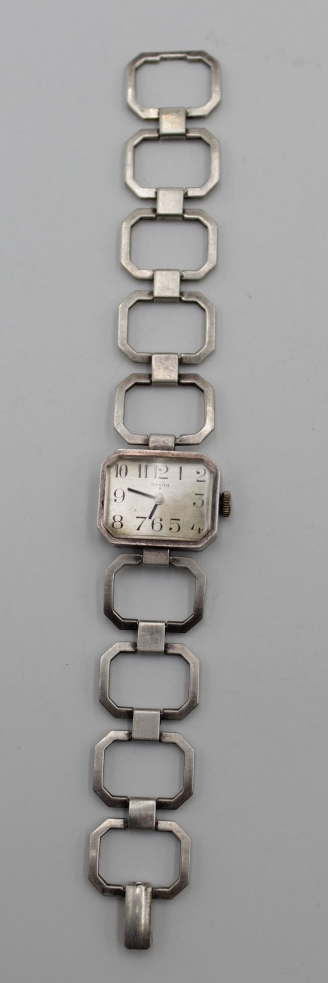 Damen-Armbanduhr, Ankra, 835er Silber, Kronenaufzug, Werk läuft, zus ca. 25,4gr.