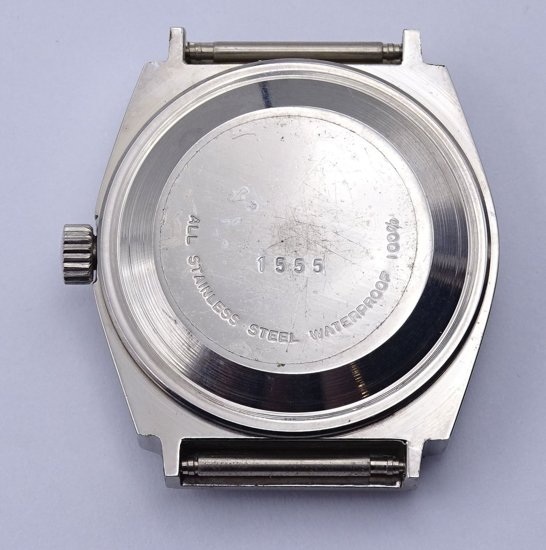 Armbanduhr , Markenlos, Automatic, Werk steht, 33x38mm - Bild 2 aus 2