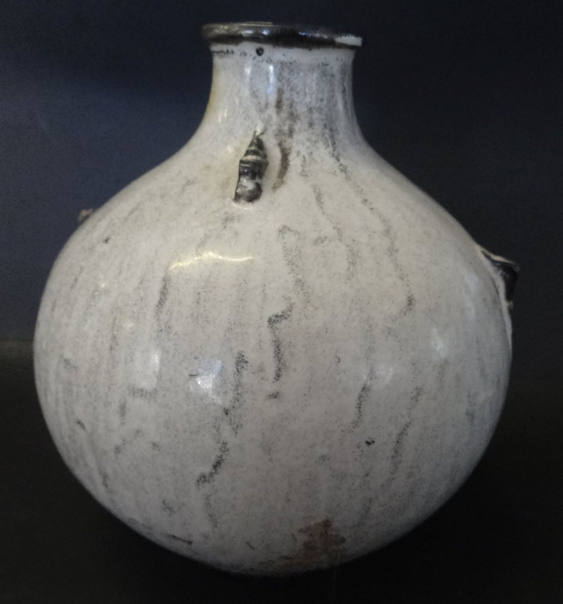 2x Keramik Vasen 1x Joghus Bornholm, 1x signiert und Denmark, diese mit minimalen Abplatzer, H-13 c - Bild 4 aus 6