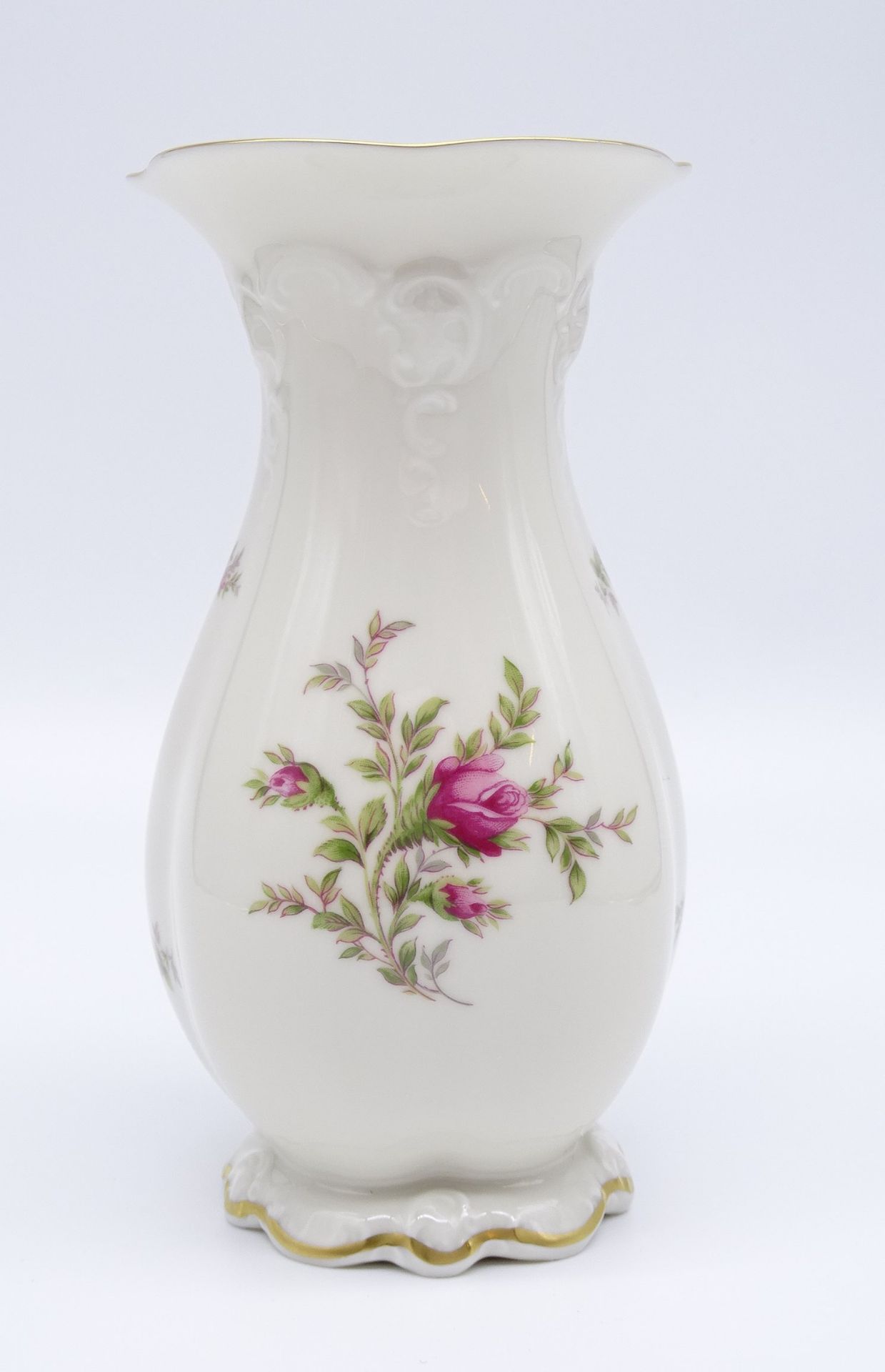 Vase, "Rosenthal", Classic, florales Dekor, H. 20cm