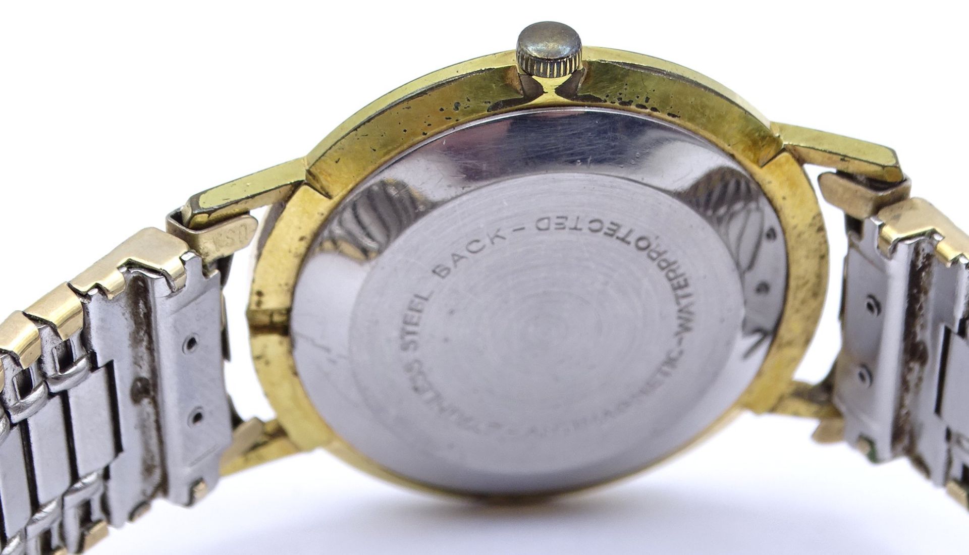 Herren Armbanduhr "Büssing", 250.000 Kilometer, mechanisch, Werk steht, D. 33,3mm - Bild 4 aus 4