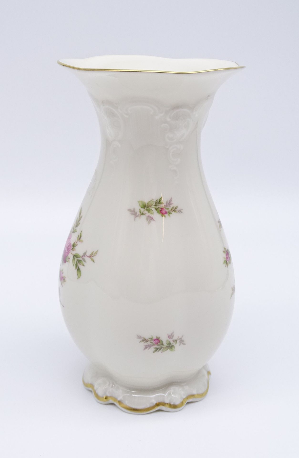 Vase, "Rosenthal", Classic, florales Dekor, H. 20cm - Bild 3 aus 4