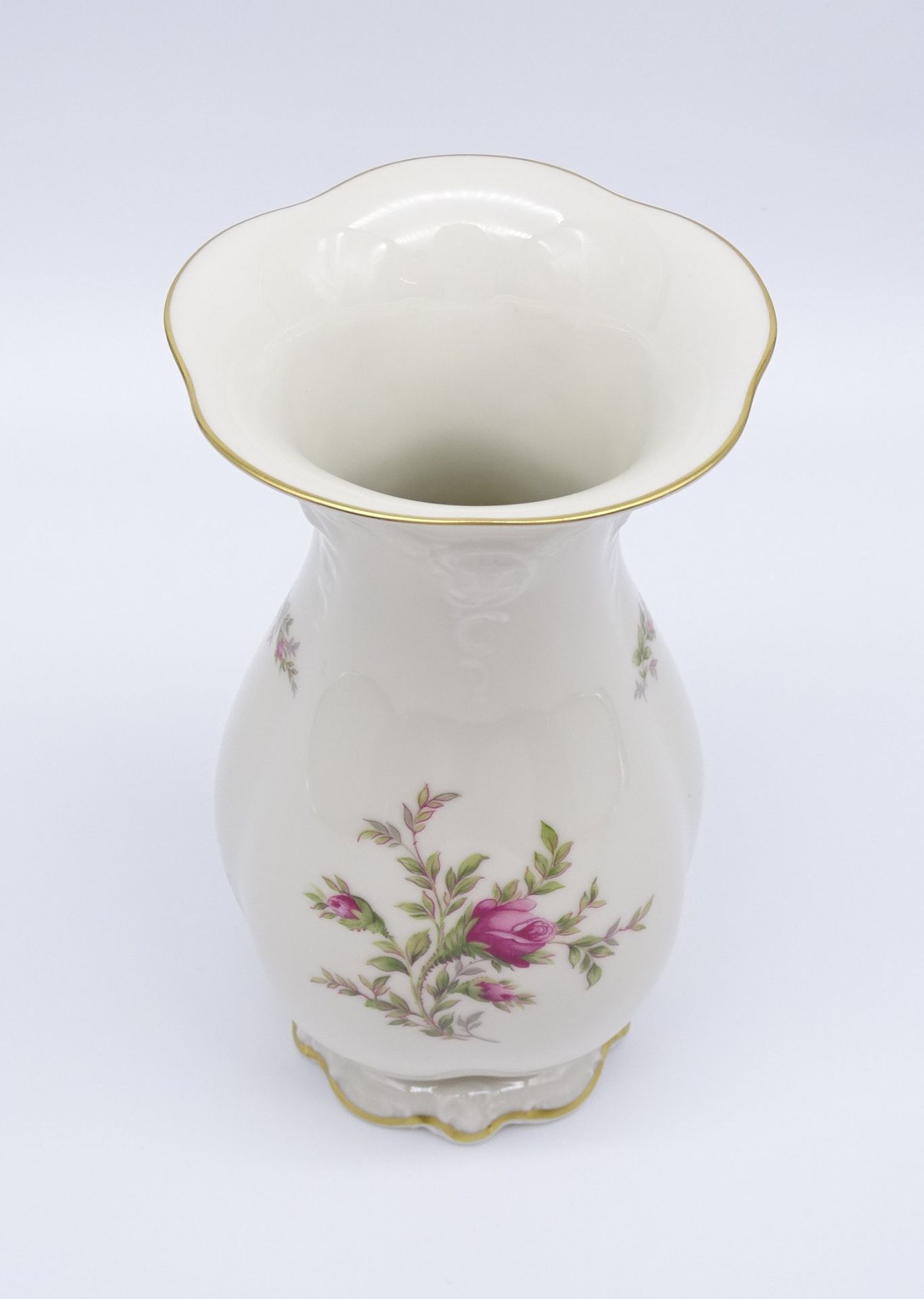 Vase, "Rosenthal", Classic, florales Dekor, H. 20cm - Bild 2 aus 4