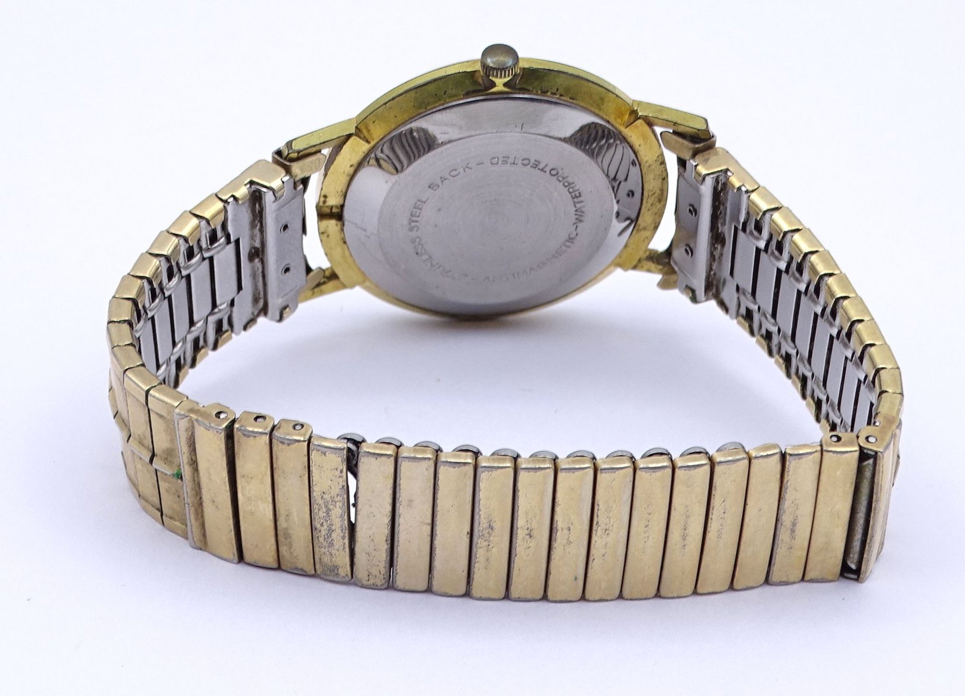 Herren Armbanduhr "Büssing", 250.000 Kilometer, mechanisch, Werk steht, D. 33,3mm - Bild 3 aus 4
