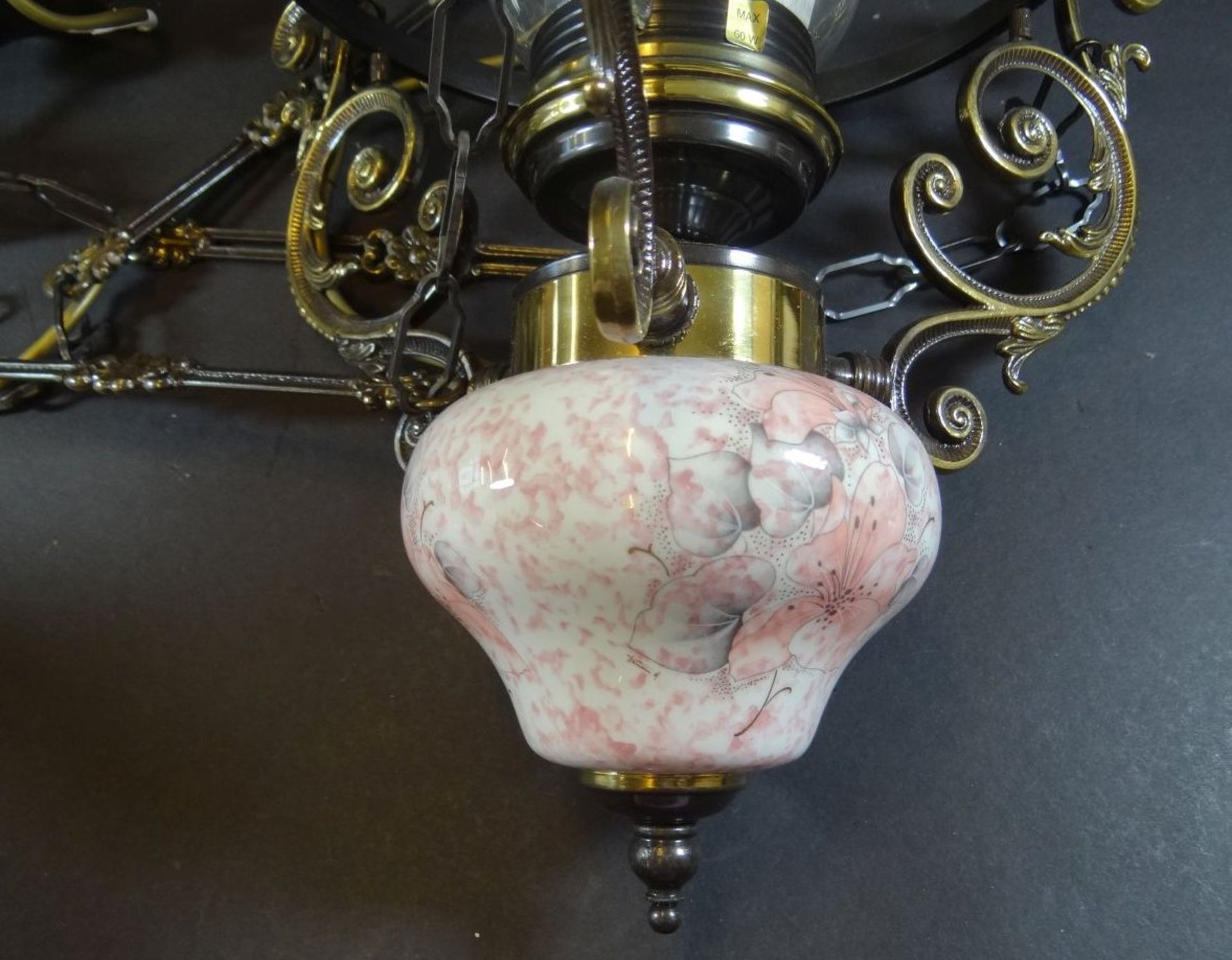 gr. Hängelampe in Form einer Petroleumlampe, H-45 cm, D-30 cm - Image 3 of 7