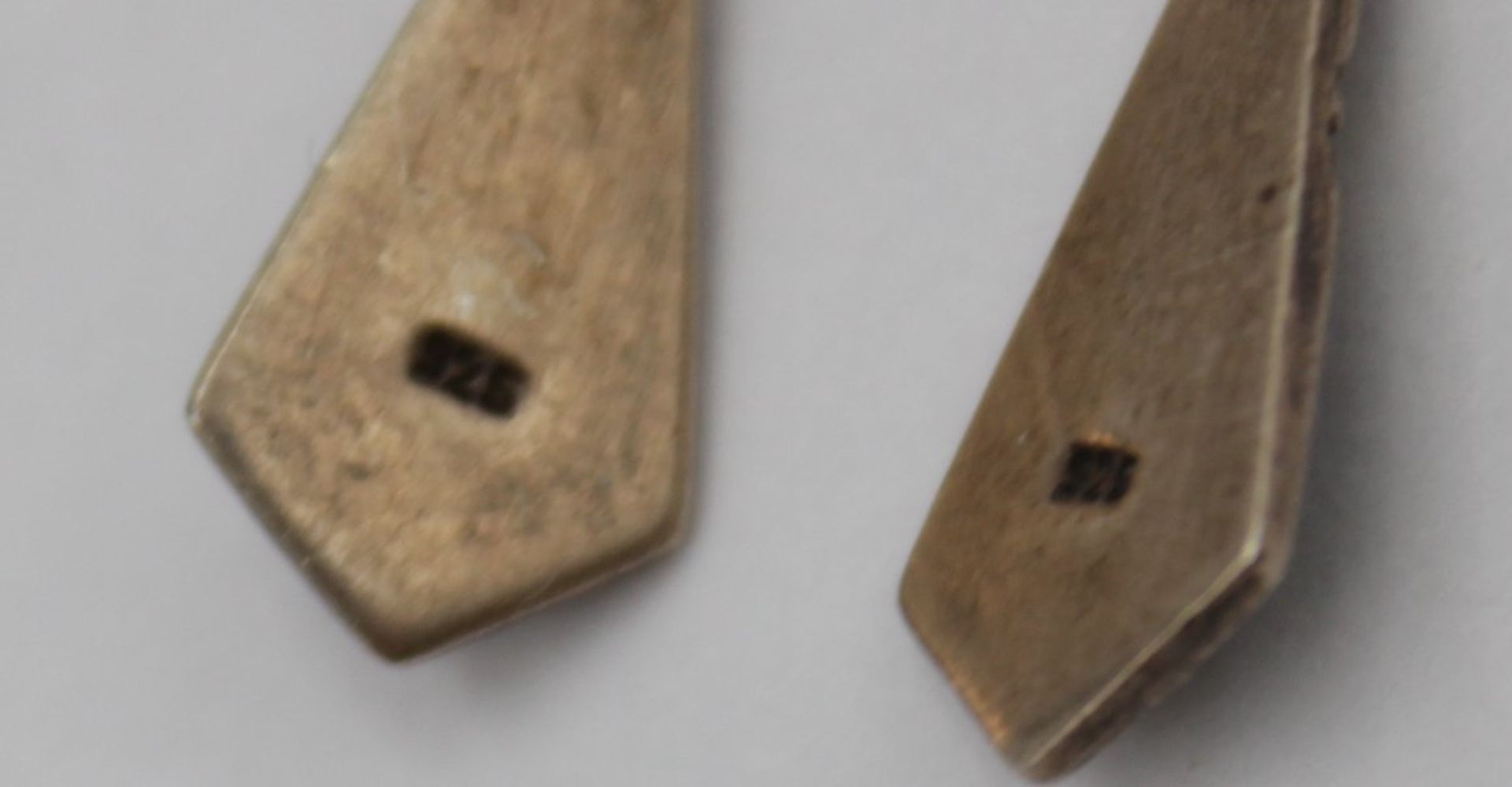 Paar Ohrhänger, 925er Silber, mit Onyx, 2,4gr., L-3,3cm. - Bild 4 aus 4