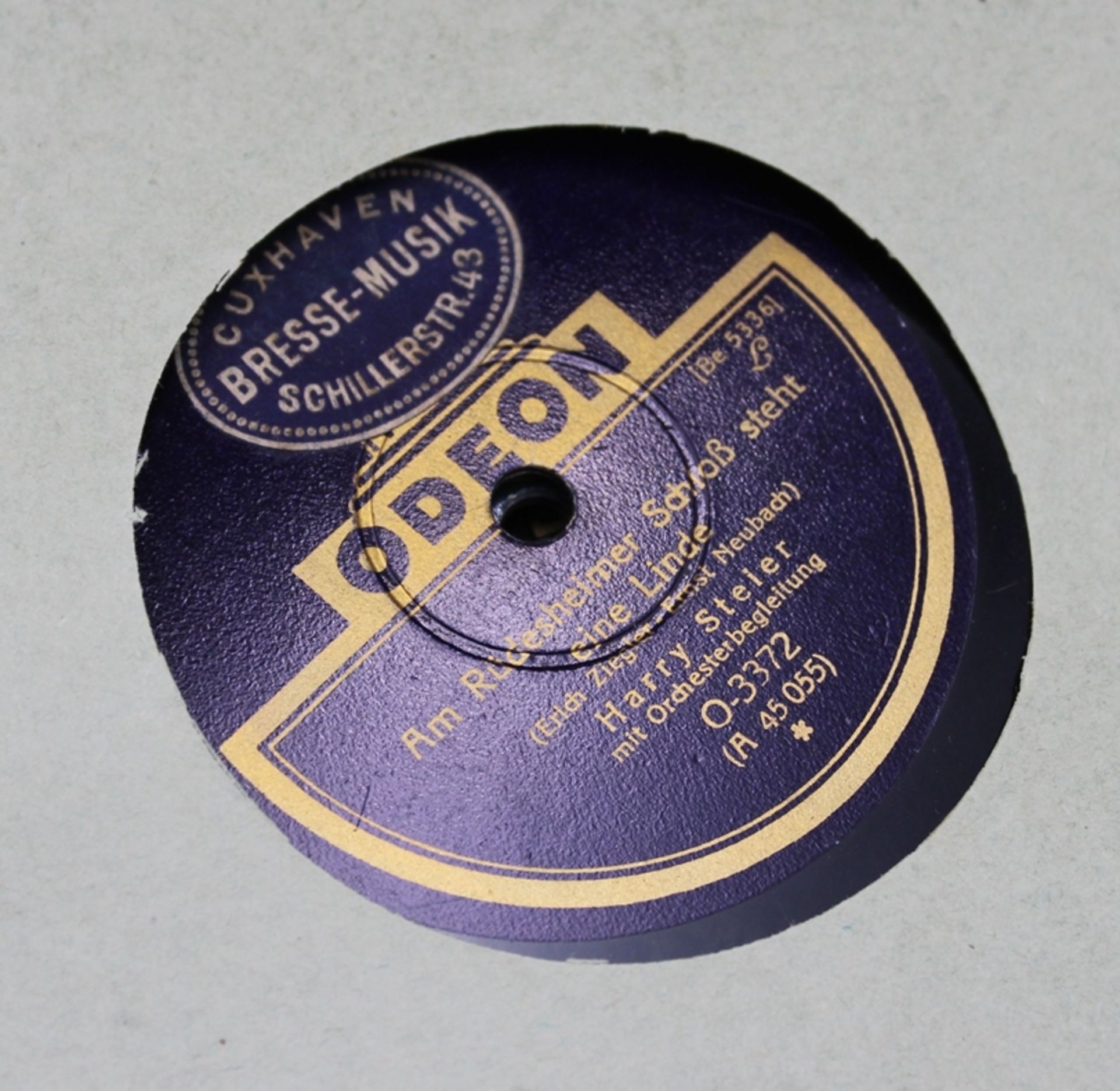 Koffer-Grammophon "Electrola" mit einem Album Schellackplatten, funktionstüchtig - Image 3 of 8