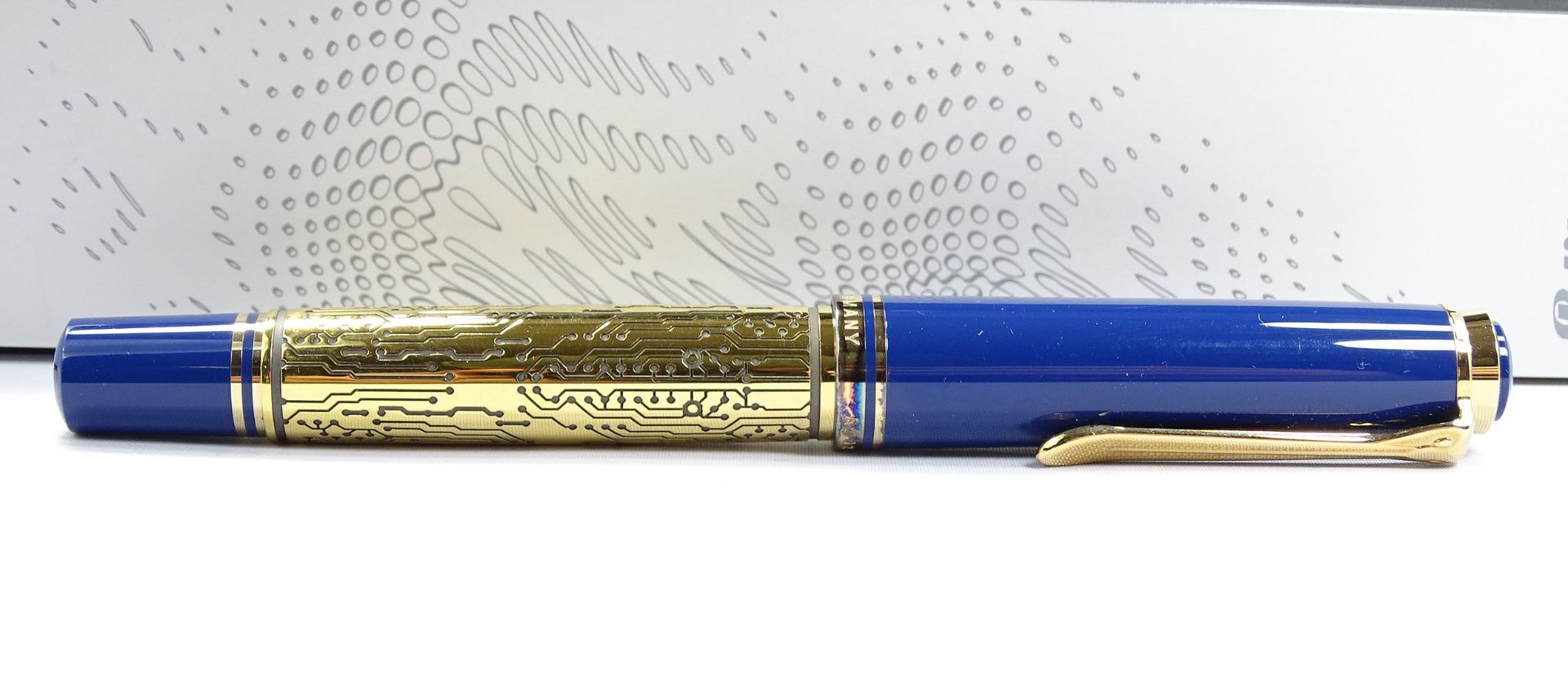 Pelikan Füller, Special Edition Expo 2000 "Technology 2000", Goldfeder 18C (750), mit 925er Silber  - Bild 11 aus 11