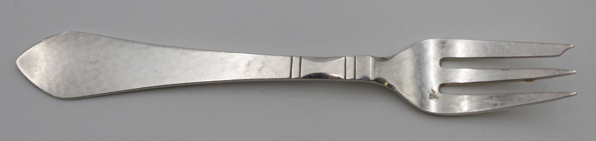 6x Kuchengabeln, Georg Jensen, Continental, Sterling, ca. 168gr., L-14,3cm. - Image 2 of 4