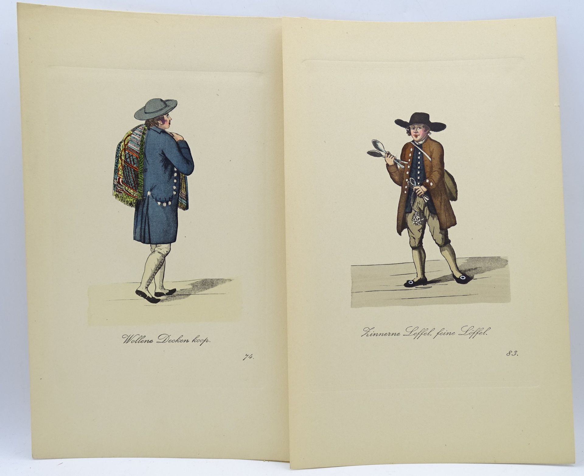 10 Blätter aus "Der Ausruf in Hamburg", Hamburg 1808, Nr. 74-83 - Image 2 of 6