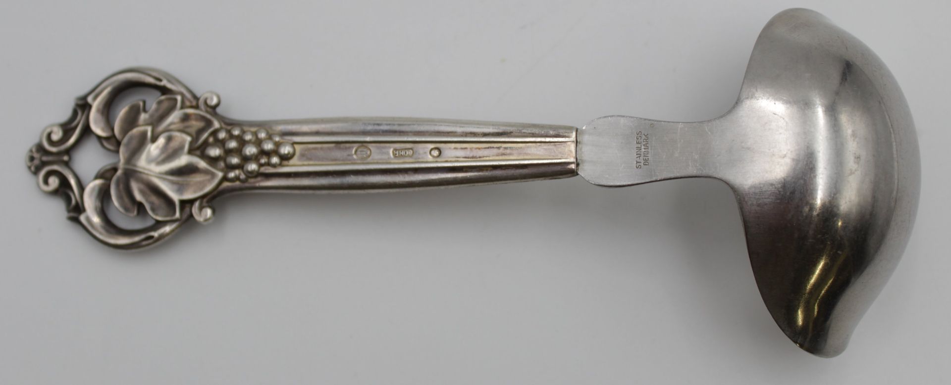 Saucenkelle, Silbergriff, Cohr Dänemark 1950, ca. L-18cm. - Bild 2 aus 3