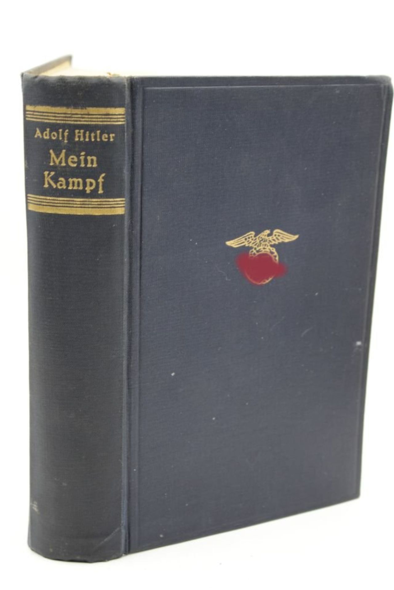 Adolf Hitler "Mein Kampf", blaue Ausgabe 1941, Altersspuren - Bild 2 aus 2