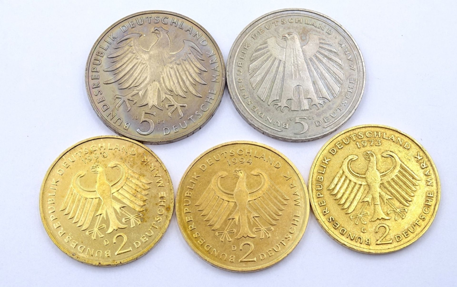 Konvolut Deutsche Mark Münzen = 16DM
