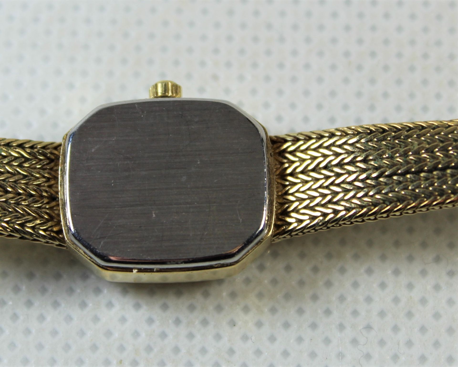 Damen Armbanduhr, Tissot, Quarzwerk, Gehäusemaße ca.: 1,3 x 1,7cm mit Krone gemessen, vergoldet, Fu - Bild 5 aus 6