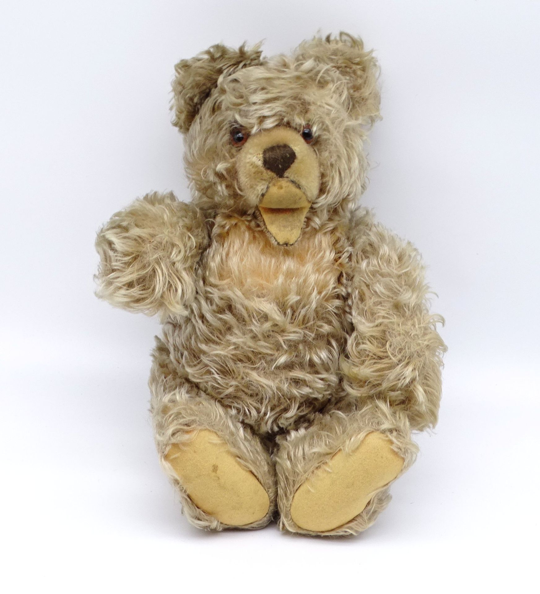 Teddy, älter, bespielte Erhaltung, H. 36cm