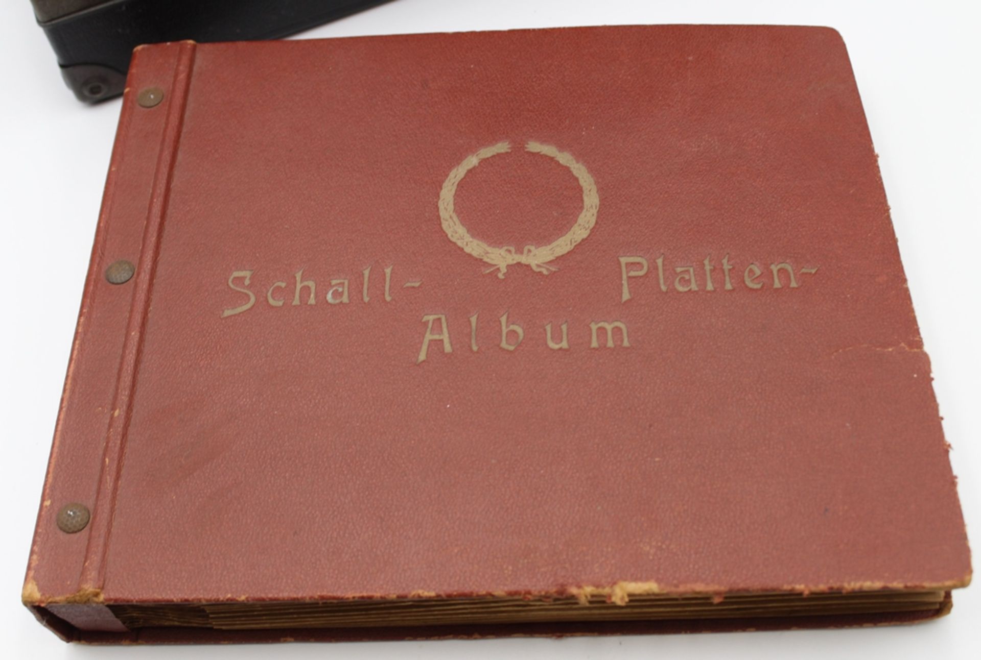 Koffer-Grammophon "Electrola" mit einem Album Schellackplatten, funktionstüchtig - Image 4 of 8