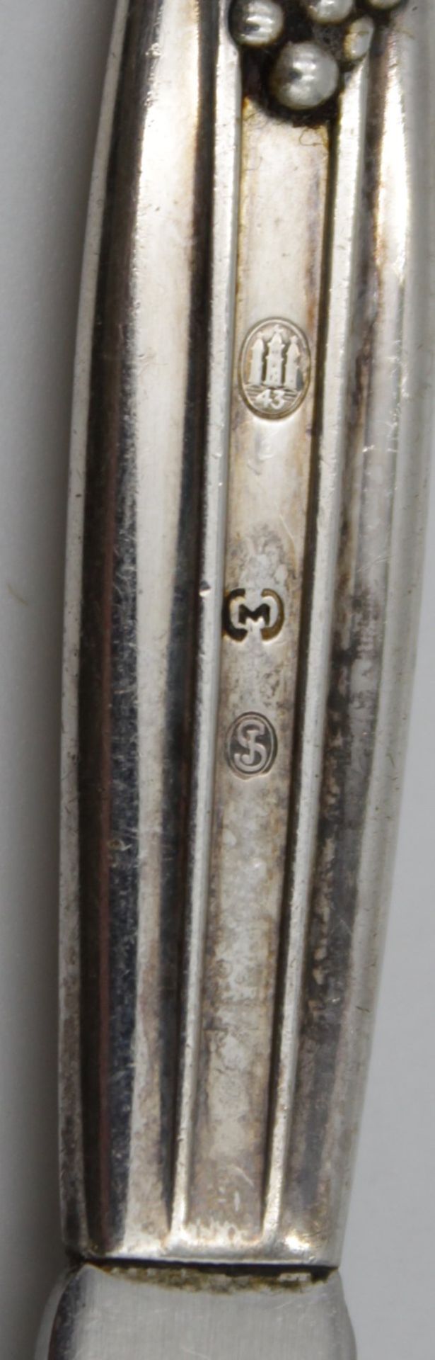 Heber, Silbergriff, Dänemark 1943, L-15,7cm - Bild 3 aus 3