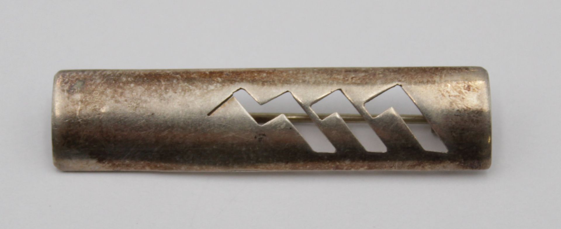 moderne 900er Silber-Brosche, 4,4gr., L-4,5cm.