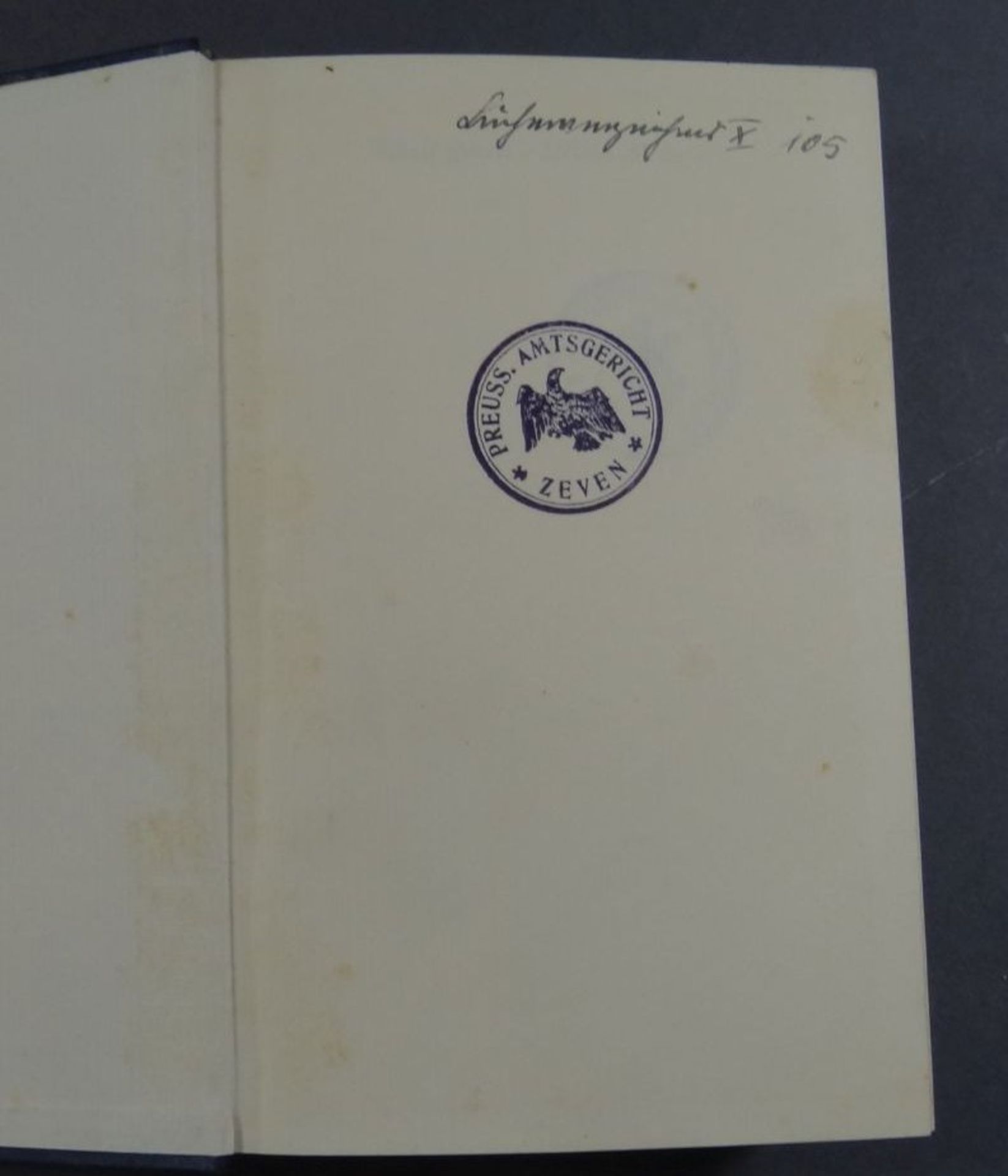 A.Hitler "Mein Kampf" 1933, blaue Ausgabe, gut erhalten, mehrfach gestempelt "preuss. Amtsgericht Z - Bild 3 aus 4