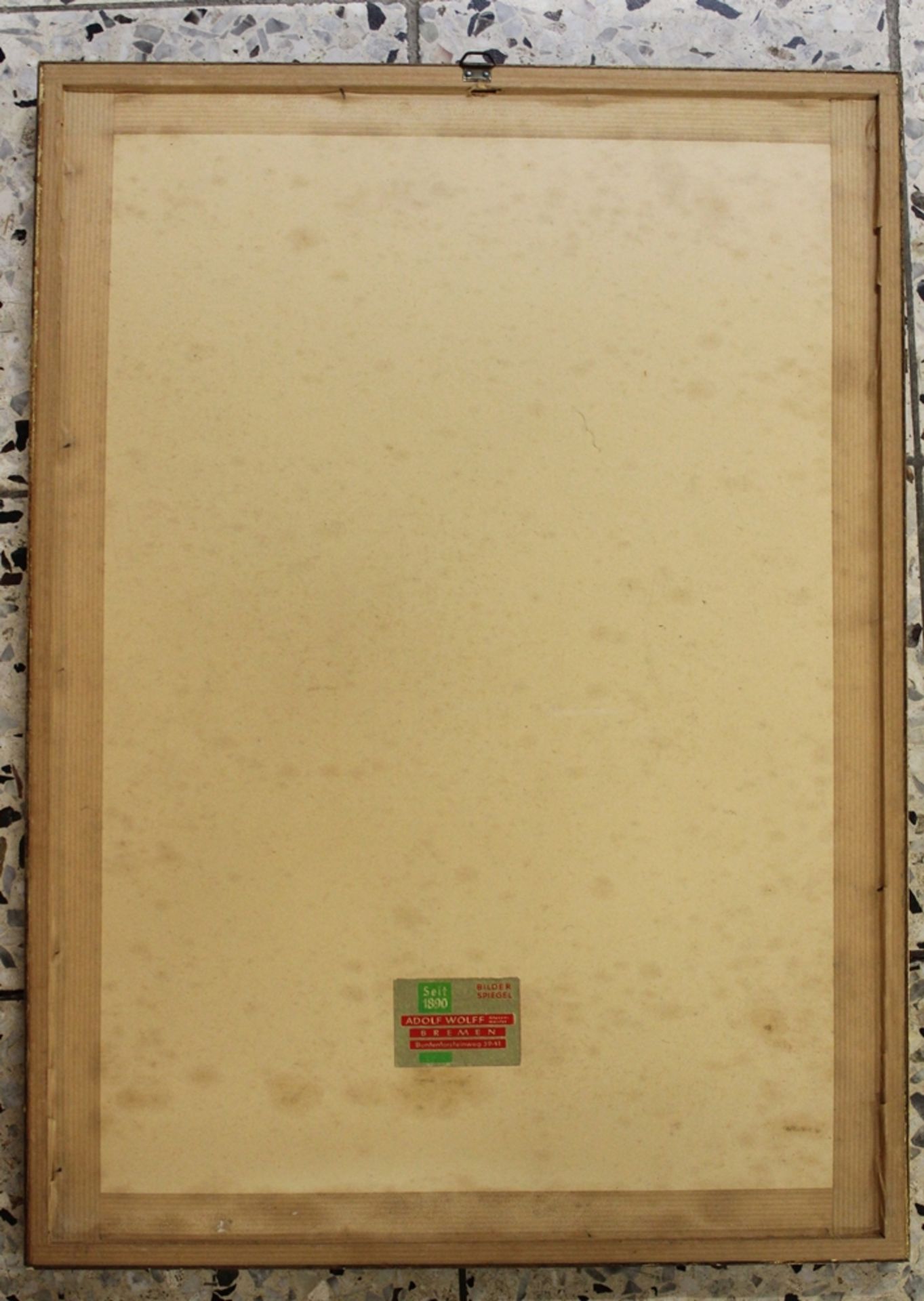 unlerserl. signierte und betitelte Radierung, Gehöft, um 1920, leicht stockfleckig, gerahmt/Glas, R - Image 5 of 5