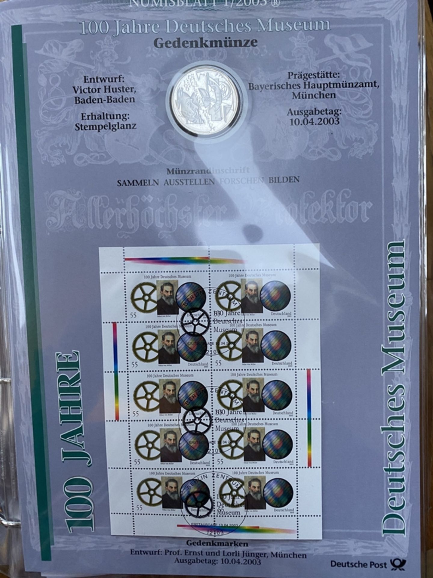 Ordner mit 17x Numisbriefe mit 10 € Sondermünzen, BRD 2002 bis 2006, mit Begleitpapieren etc., , zu - Image 9 of 15