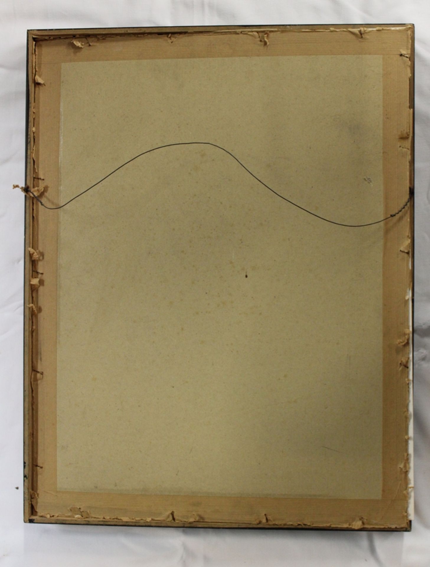 kl. Aquarell "Lord Shirinathji" auf Papier, 22x15 cm, tw. berieben, gerahmt, Glas fehlt, RG 56x43 c - Image 5 of 5