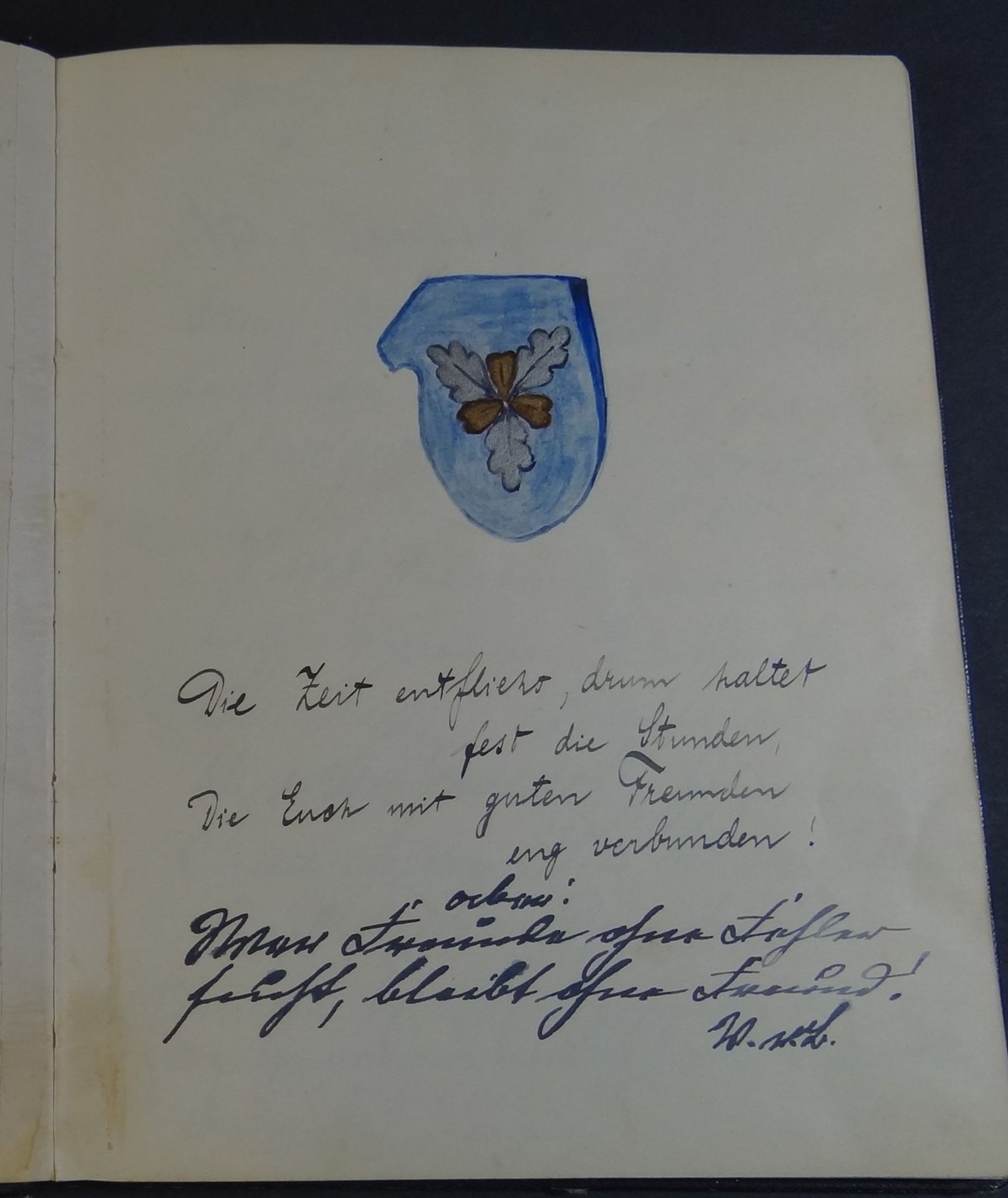 Gästebuch, wohl anlässlich einer Hochzeit am 1.9.1920, Aenny von Bismarck (geb. Flies), nur ca. 10  - Bild 2 aus 5