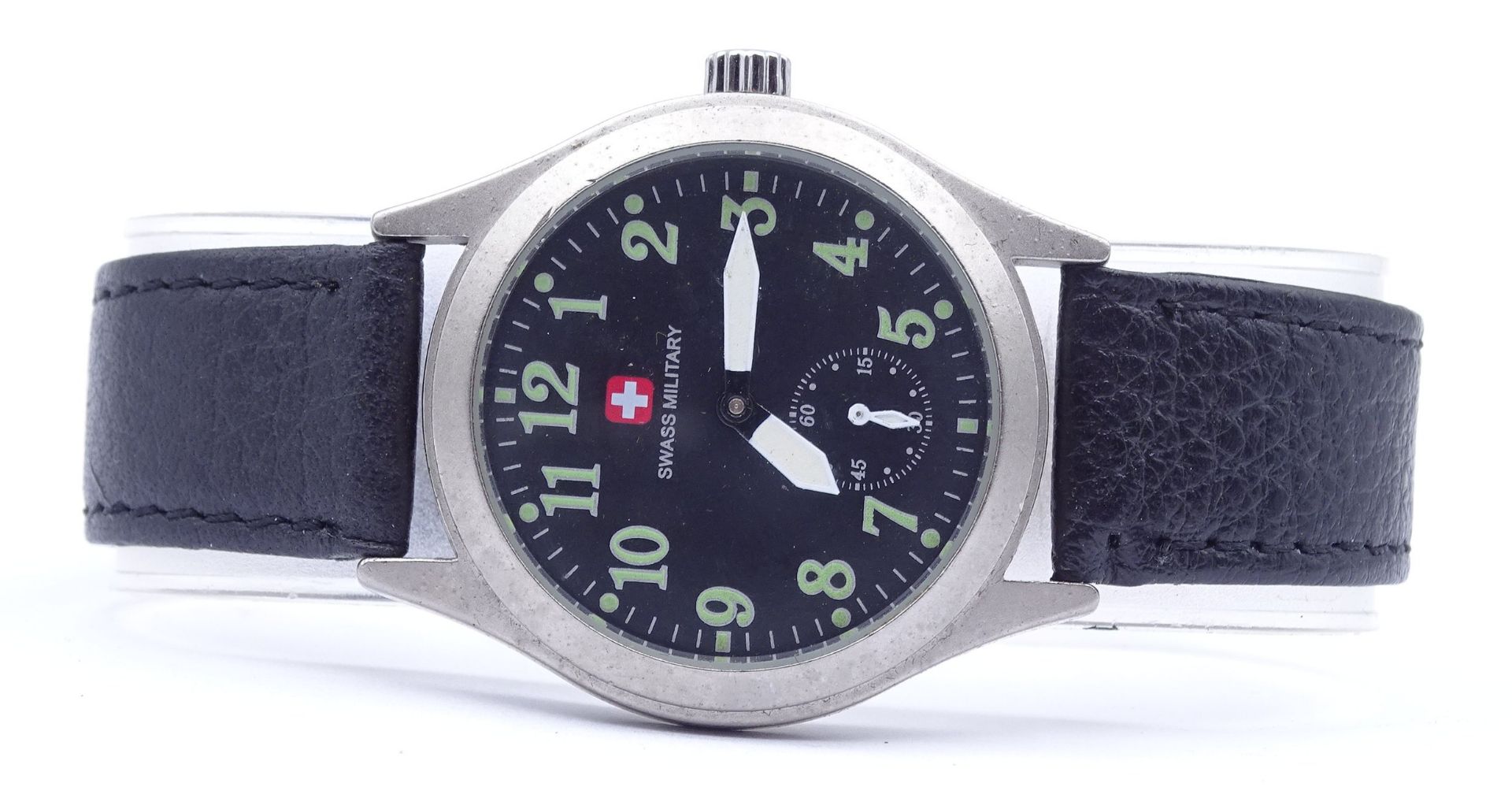 Armbanduhr Swiss Military, Quartzwerk, D. 35,8mm, Funktion nicht überprüft